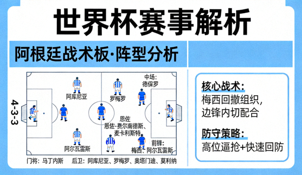 世界杯赛事解析 阿根廷战术板 阵型分析